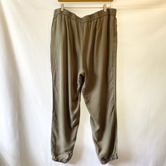 Pure Jill J Jill Size Large Green Elastic Waist Pull-on Casual Pants - Picture 8 of 11